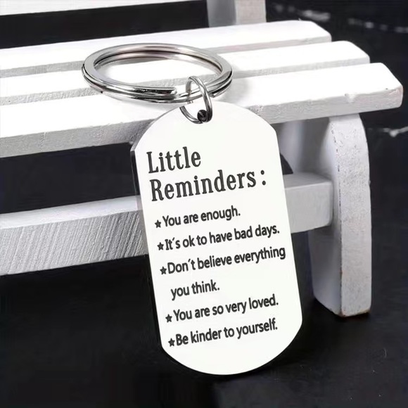 “Little Reminders” Inspirational Key Ring/Bag NWT - Picture 2 of 3